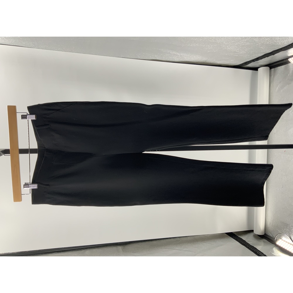 Quince Women's Ultra-Stretch Ponte Bootcut Pant - 32" inseam Black L NEW